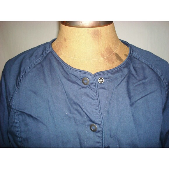 New NWT Prana Barnswallow Womens M Jacket Pockets Blue Cool Organic Cotton - Picture 10 of 11